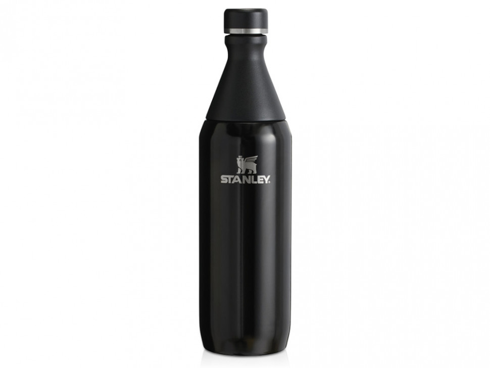 Бутылка для воды Stanley All Day Slim объемом 600 мл - черный глянцевый