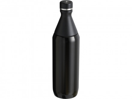 Бутылка для воды Stanley All Day Slim объемом 600 мл - черный глянцевый