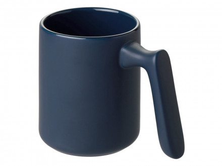 Кружка матовая с прямой ручкой Axio, 360 мл, темно-синий