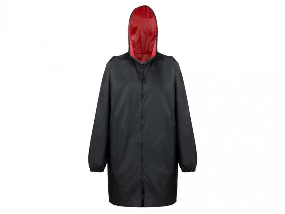 Дождевик Bi-color унисекс, красный/черный