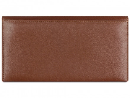 Кошелёк женский BUGATTI Lady Top, коньячный, натуральная воловья кожа, 19,5х2х10 см