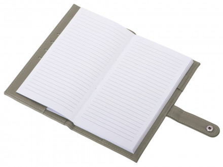 Блокнот-кошелек с сменным блоком А6 Wall Street, 64 листа, темно-серый