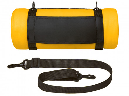 Плед Нежность с плечевым ремнем, желтый