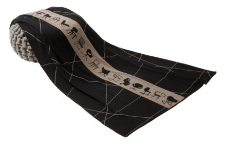 Плед Big Boss, черный/темно-бежевый