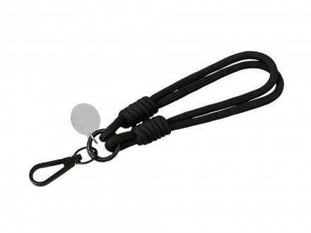 Брелок-браслет Bohemian c тканевым держателем для телефона, черный