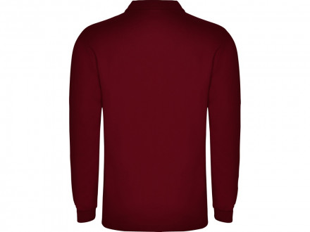 Рубашка поло Carpe мужская с длинным рукавом, гранатовый