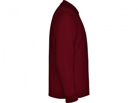 Рубашка поло Carpe мужская с длинным рукавом, гранатовый