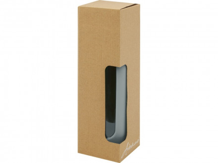 Tidan Бутылка из боросиликатного стекла объемом 600 мл с силиконовым держателем, серый