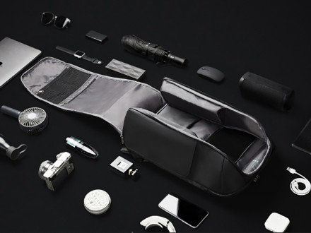 Атикражный рюкзак FlipPack для ноутбука 15.6, черный