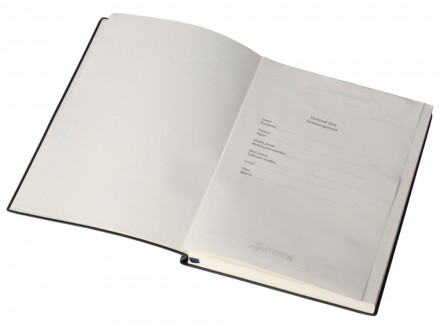 Бизнес блокнот Supreme с вставкой из софт-тача, гибкая обложка, 128 листов, синий