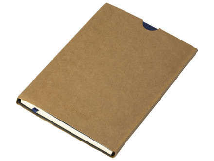 Бизнес блокнот Supreme с вставкой из софт-тача, гибкая обложка, 128 листов, синий