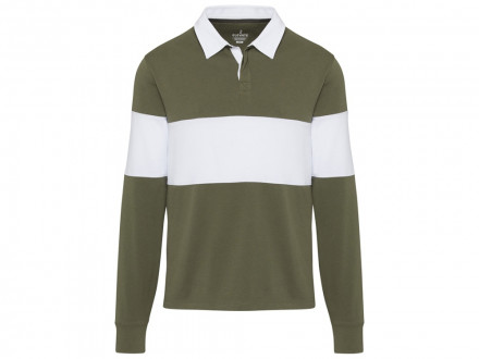 Clyde толстовка-поло унисекс для регби - Зеленый / Белый