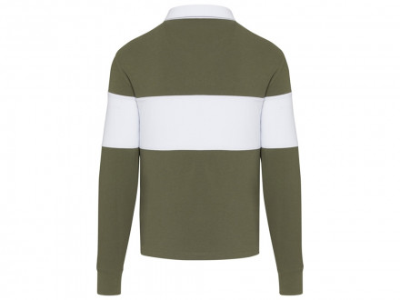 Clyde толстовка-поло унисекс для регби - Зеленый / Белый