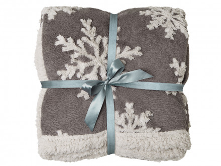 Плед Snowflake новогодний