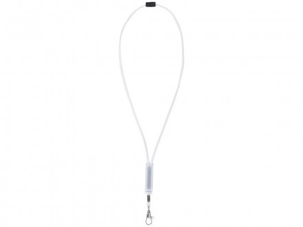 Шнурок Landa с регулируемой вставкой, белый