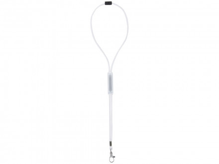 Шнурок Landa с регулируемой вставкой, белый