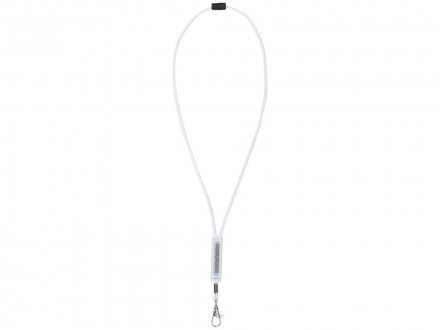 Шнурок Landa с регулируемой вставкой, белый