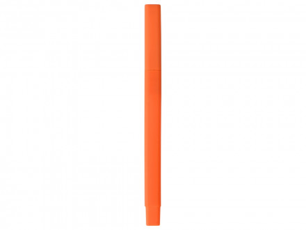 Ручка шариковая пластиковая Quadro Soft, квадратный корпус с покрытием софт-тач, оранжевый