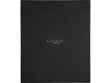 Подарочный набор Falsetto из блокнота формата А5 и ручки, черный