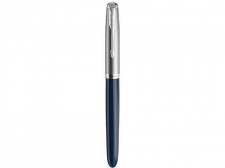 Перьевая ручка Parker 51 CORE MIDNIGHT BLUE CT, перо: F, цвет чернил: black, в подарочной упаковке.