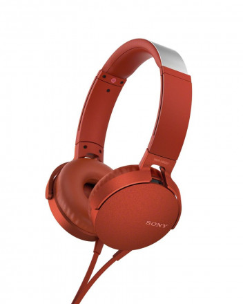 Наушники Sony XB-550, красные
