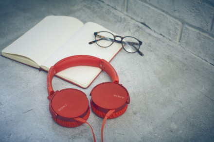 Наушники Sony XB-550, красные