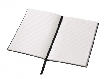 Блокнот из RPET-фетра А5 Felt, гибкая обложка, 80 листов 70 гр/м2 белой бумаги, темно-серый