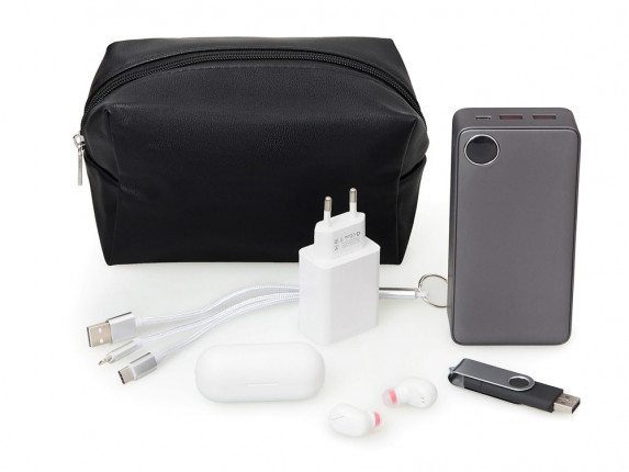 Органайзер для электроники и проводов Enio, черный