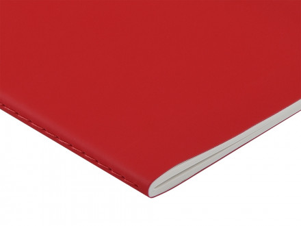 Тетрадь с каменной бумагой А5 Carrara 40 л., линейка, красный