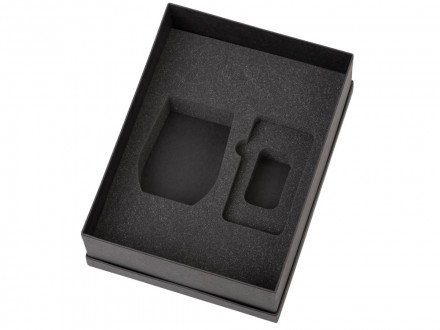 Подарочный набор с термокружкой и повербанком С2, 10000 mAh, темно-синий