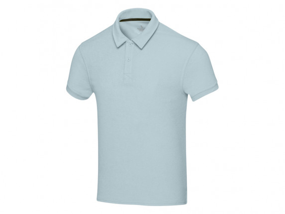 Рубашка поло унисекс Akoya из переработанного махрового материала - Cloud Blue