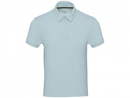 Рубашка поло унисекс Akoya из переработанного махрового материала - Cloud Blue