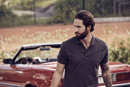 Рубашка поло мужская Morton, темно-синяя