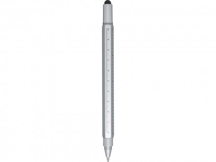 Dora многофункциональная ручка из переработанного алюминия - Серебряный