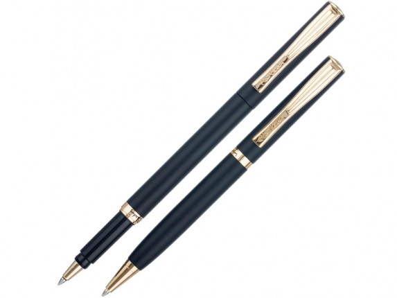 Набор Pierre Cardin PEN&PEN: ручка шариковая + роллер. Цвет - серебристо-бежевый. Упаковка Е.