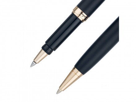 Набор Pierre Cardin PEN&PEN: ручка шариковая + роллер. Цвет - серебристо-бежевый. Упаковка Е.