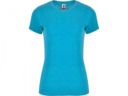 Футболка Fox женская, бирюзовый меланж
