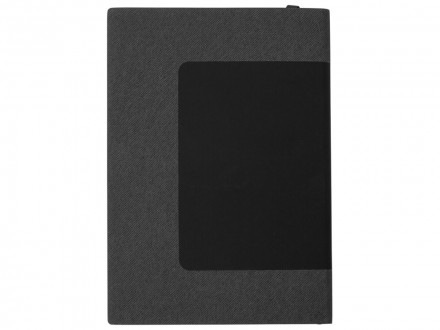 Бизнес блокнот Supreme с вставкой из софт-тача, гибкая обложка, 128 листов, черный