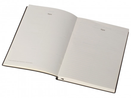 Бизнес блокнот Supreme с вставкой из софт-тача, гибкая обложка, 128 листов, черный