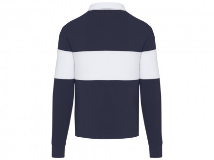 Clyde толстовка-поло унисекс для регби - Темно - синий / Белый