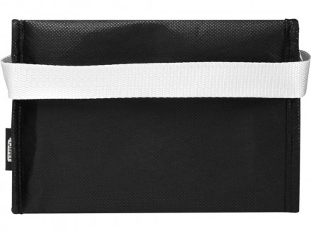 Spectrum нетканая сумка-холодильник, 4 л, на 6 банок, из переработанных материалов, сплошной черный