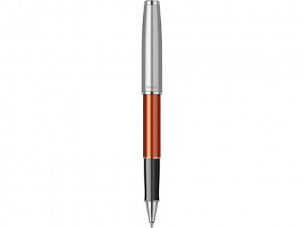 Ручка-роллер Parker Sonnet Essentials Orange SB Steel CT, цвет чернил black,перо: F, в подарочной упаковке.