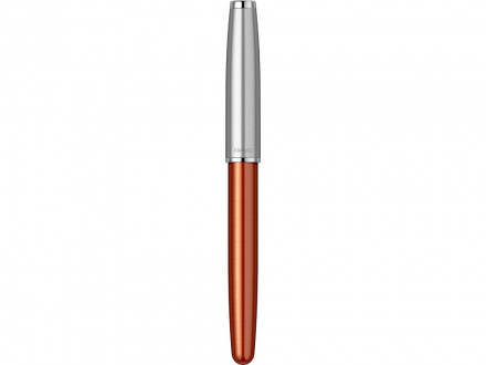 Ручка-роллер Parker Sonnet Essentials Orange SB Steel CT, цвет чернил black,перо: F, в подарочной упаковке.