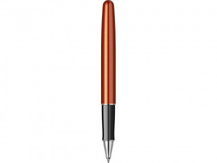 Ручка-роллер Parker Sonnet Essentials Orange SB Steel CT, цвет чернил black,перо: F, в подарочной упаковке.