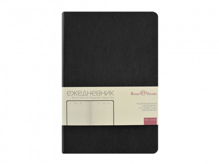 Ежедневник недатированный А5 Megapolis Nappa Flex, черный