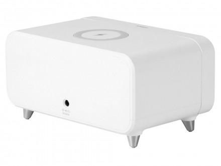 Часы с беспроводным зарядным устройством Rombica Timebox 1, белый (P)