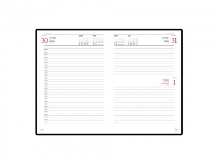 Ежедневник А5 датированный Sidney Nebraska 2026, синий (золотой обрез)