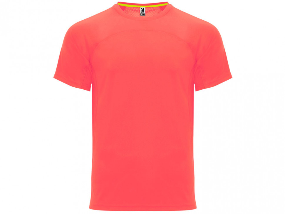Футболка Monaco унисекс, неоновый коралловый