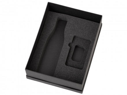 Подарочный набор с термобутылкой и повербанком С2, красный