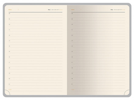 Ежедневник недатированный А5 Parliament, красный